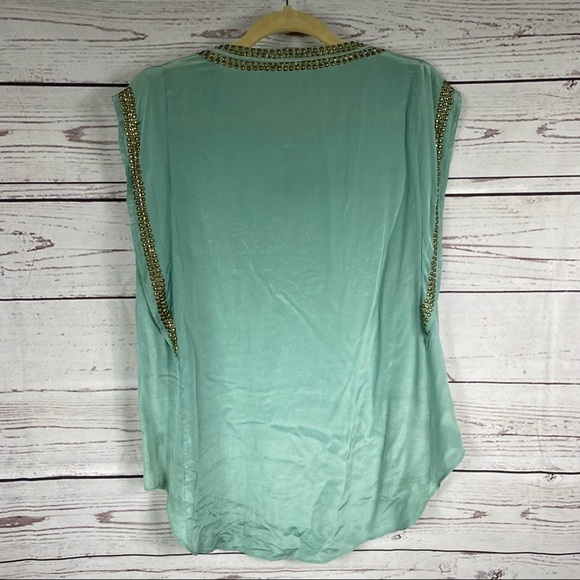 CALYPSO St Bath 100% silk sleeveless gorgeous tunic style top Sz S - Picture 8 of 11